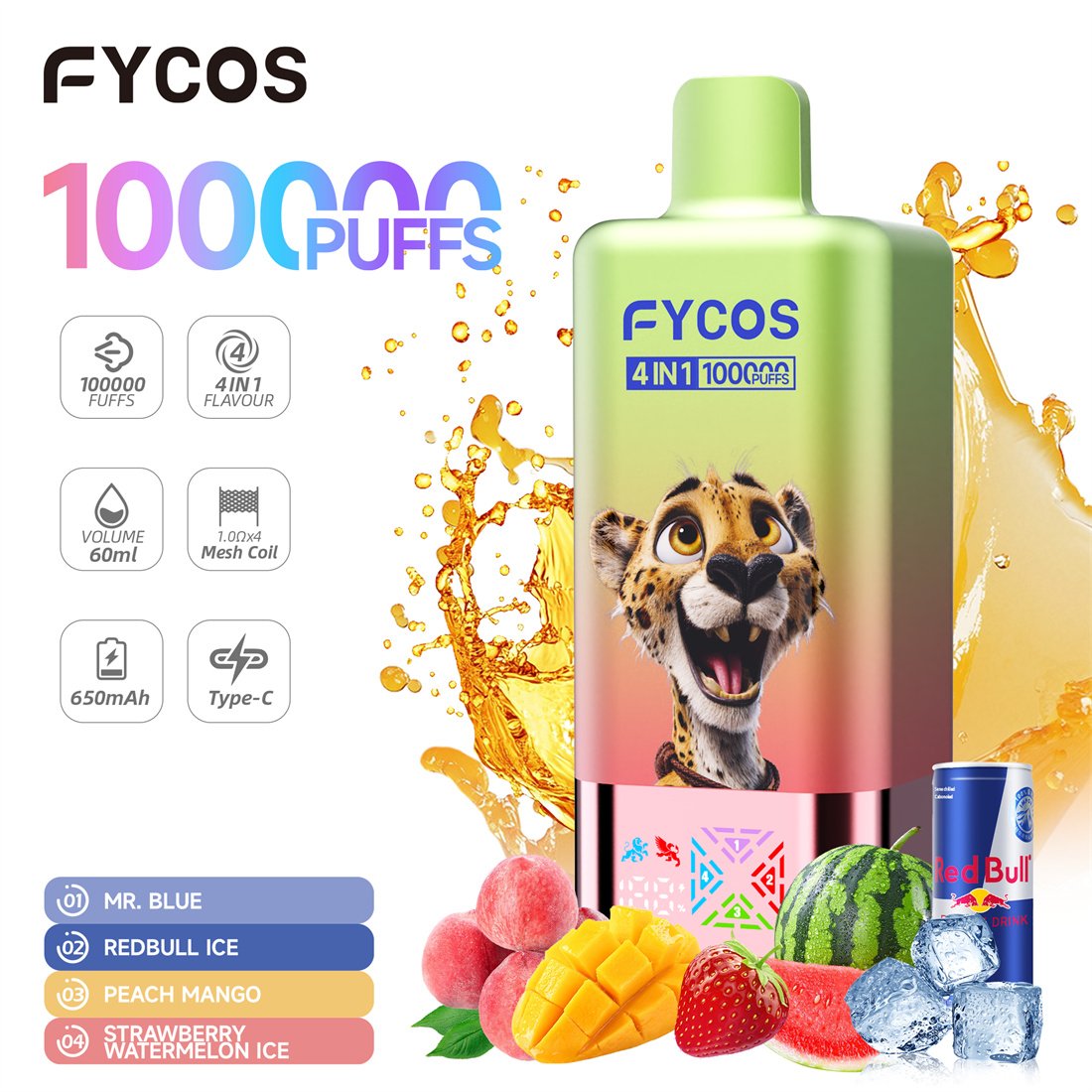 100k puffs disposable vape HORIZONTECH 100K DISPOSABLE VAPE main image 1