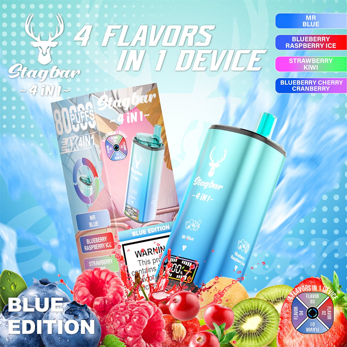Buy STAG BAR 4-in-1 80K Disposable Vape Online