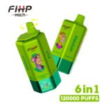 FIHP 120K Puffs 6-in-1 Disposable Vape EU Warehouse - Image 2