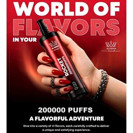 AL-WAHA Rocket 200K SHISHA Disposale Vape Wholesale