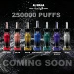 AL Waha Rocket 250K Shisha Hookah Disposable Vape Wholesale - Image 5